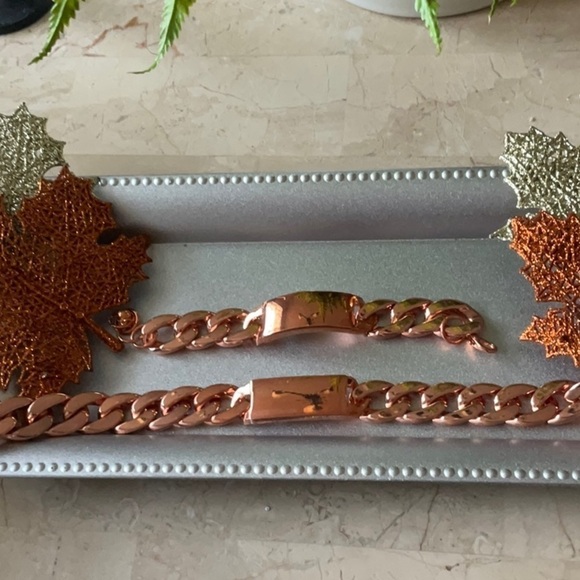 IDENTIFY MY LOVE ID NECKLACE AND BRACELET SET IN ROSE-GOLD - Picture 4 of 4